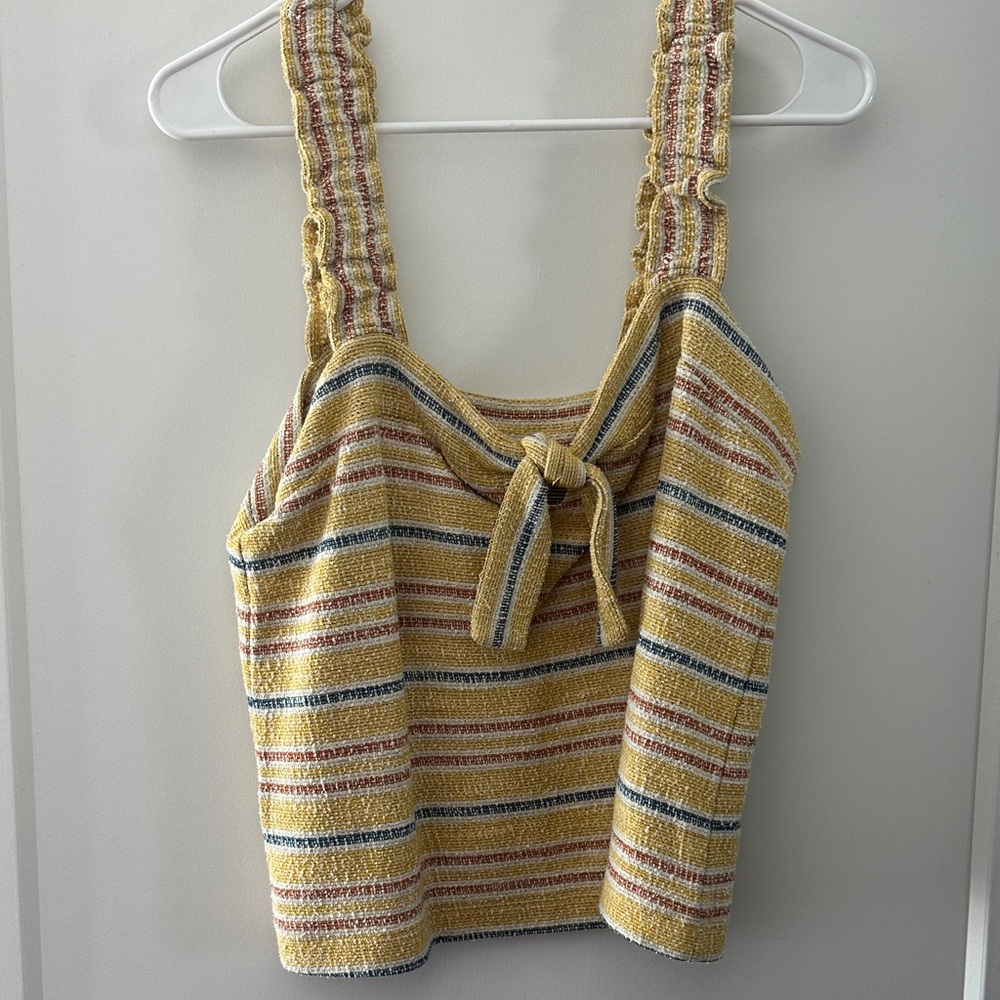 Striped Yellow and Pink Women's Madewell Top